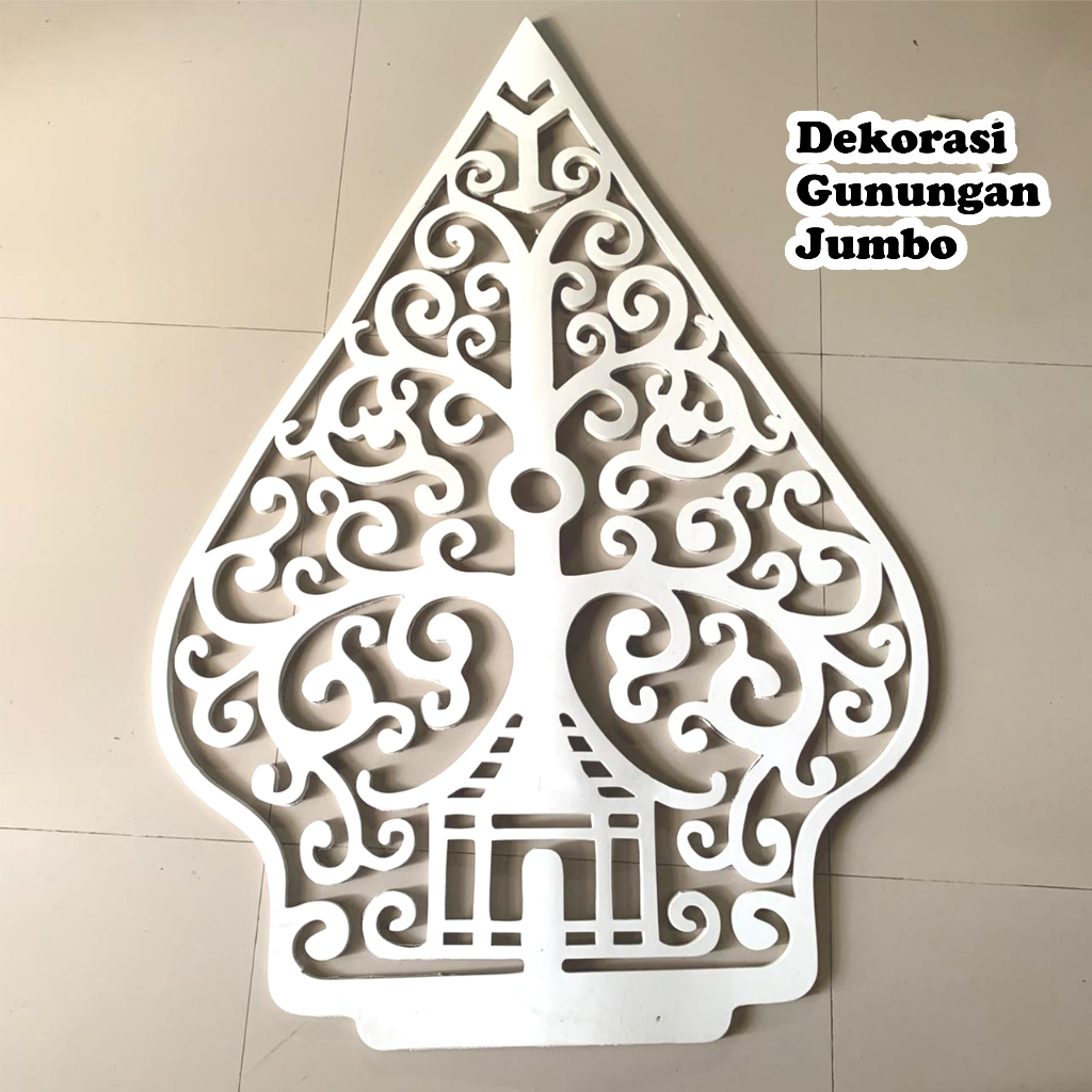 Set Ukiran Gunungan Wayang T 244 cm Dekorasi Gunungan Besar Dekorasi Wayang Backdrop Ukiran Gunungan