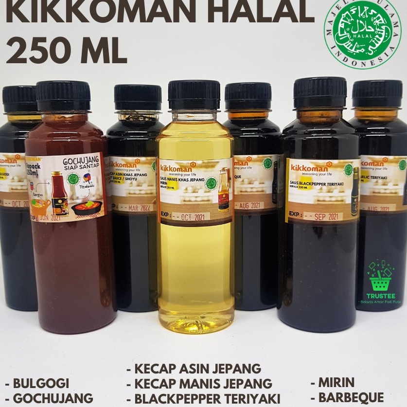 

[KODE HAICB] SAUS KIKKOMAN BBQ GOCHUJANG BULGOGI GARLIC TERIYAKI BLACKPEPPER SOY SAUCE MIRIN YAKINIKU BPL 250ml