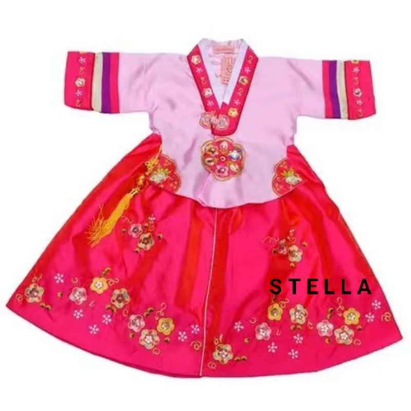 Dress HANBOK KOREA anak / Traditional Hanbok Korea anak untuk 14 tahun kebawah
