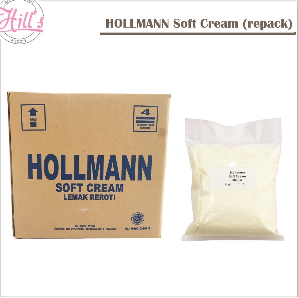 

[KODE D6IGZ] PROMO MURAH !!! SOFT CREAM HOLLMANN 500 gr / PELEMBUT BUTTER CREAM 500gr / HOLMAN HOLLMAN SOFTCREAM