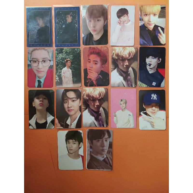 wts photocard exo chanyeol sehun suho kyungsoo baekhyun xiumin exist kihno
