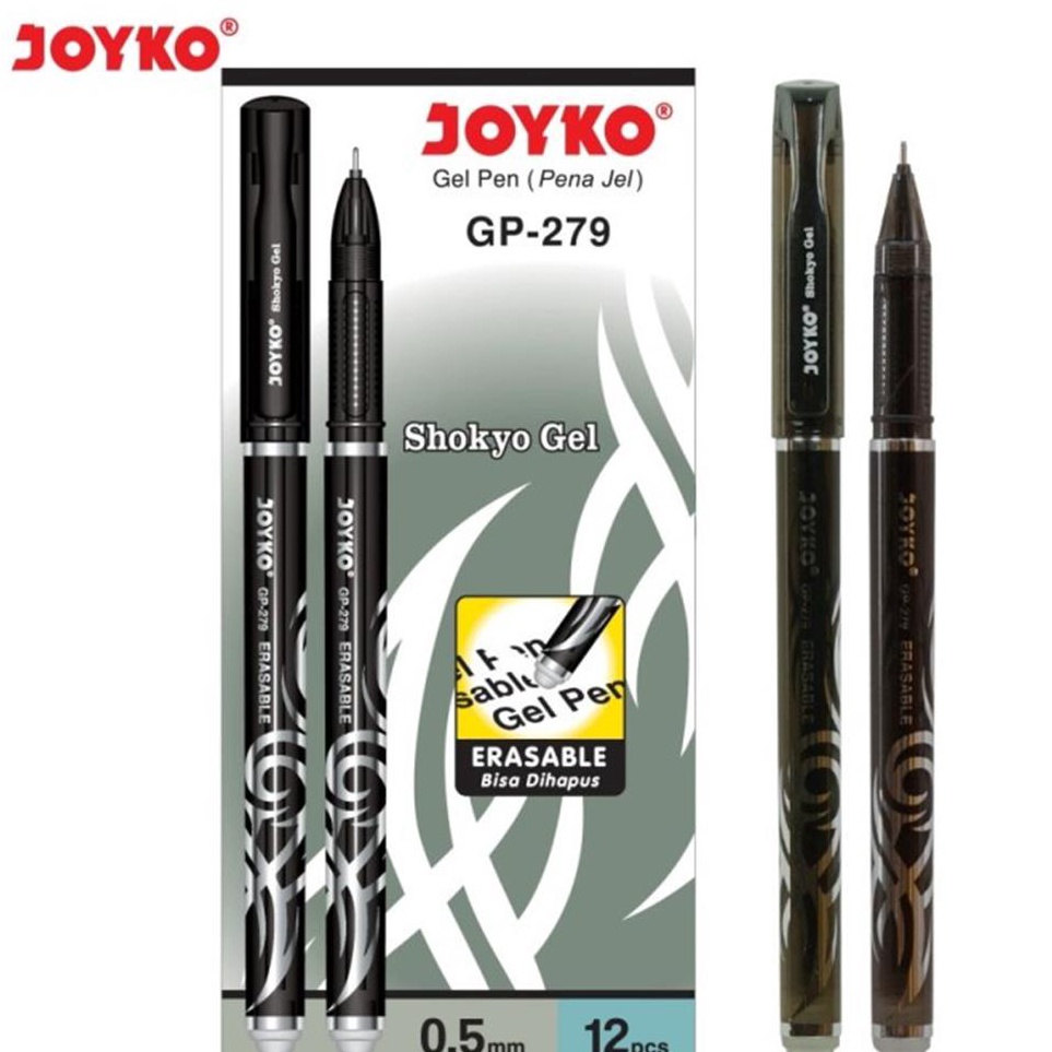 

[KODE AJLW8] [DAVIS]Joyko Erasable gel pen GP-279 (12 pcs)
