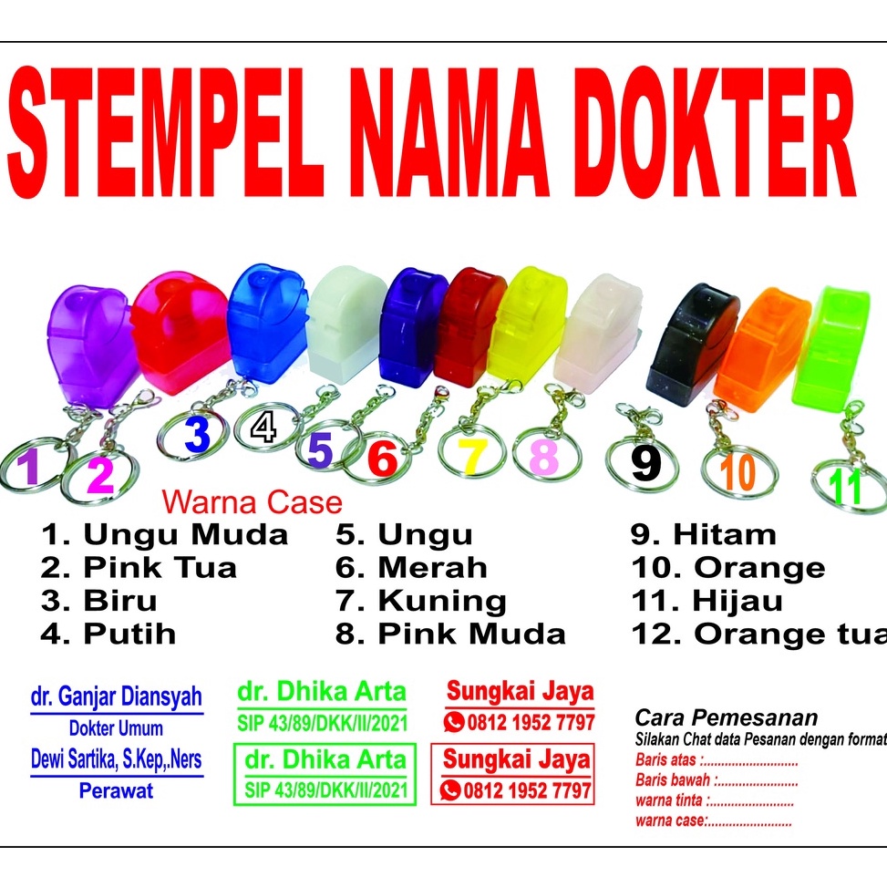 

[KODE LCZD9] Stempel nama dokter