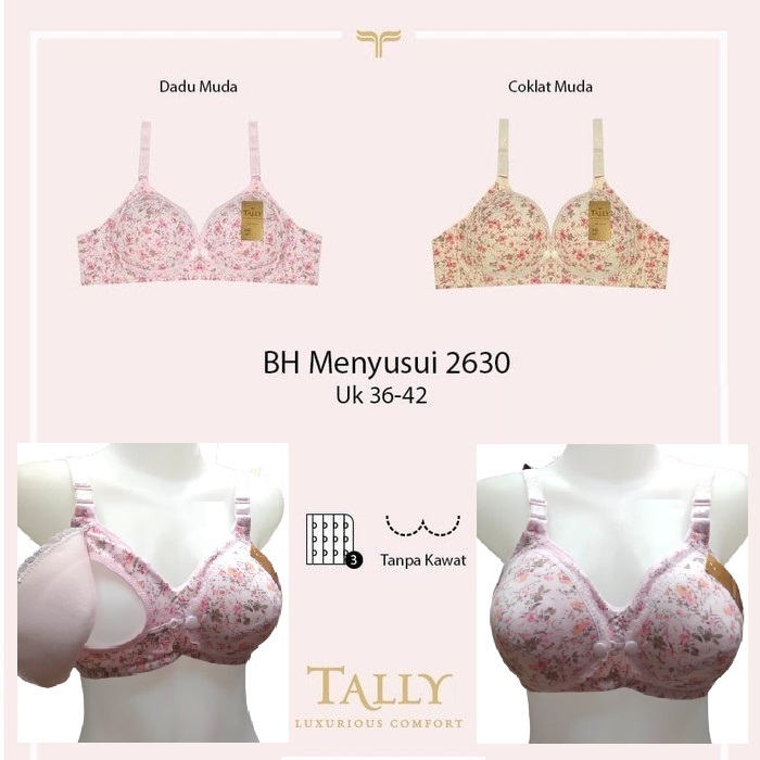 BH Ibu Hamil Menyusui Model Kancing Tally 2630 / Bra Busa Tanpa Kawat Ibu Hamil Tally2630
