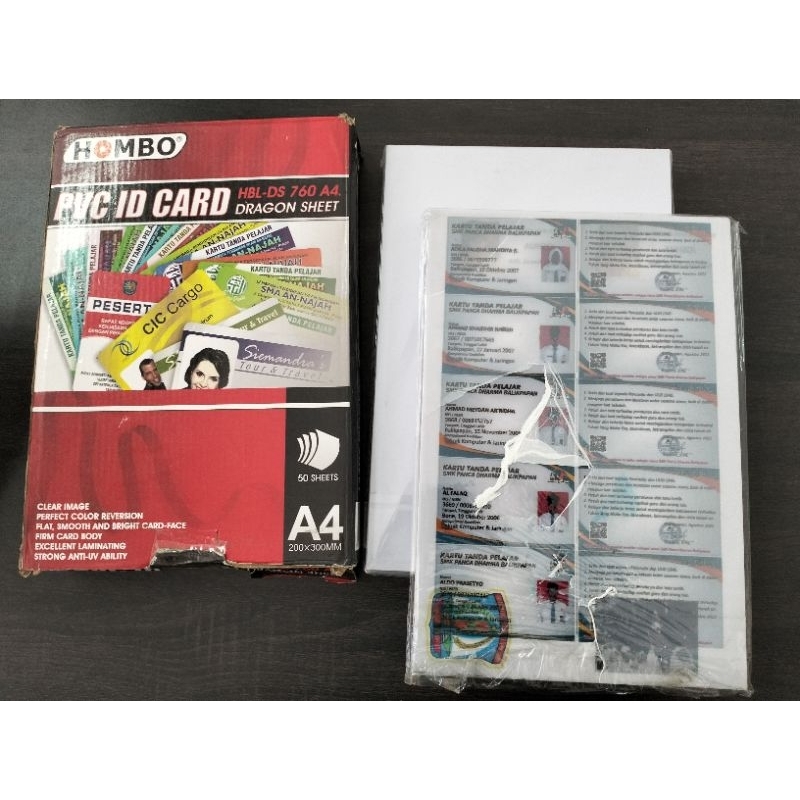 

(ecer) @10 pcs Laminating PVC ID Card/ Digital Photo Card Material A4