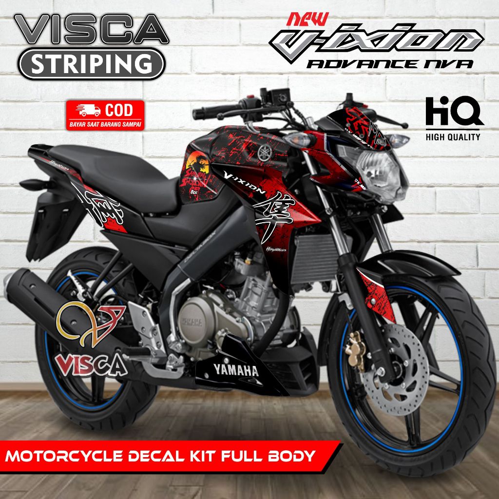 Decal Vixion Advance - Stiker Vixion Advance - Dekal Vixion Advance Full Body - Striping Vixion Adva
