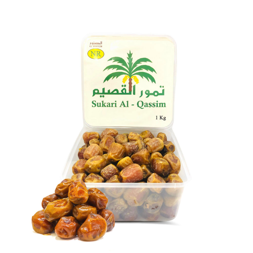 

Kurma Sukari Al Qassim 1Kg / Kurma Sukari Basah / Kurma Sukari Premium / Elshanum Higt Quality