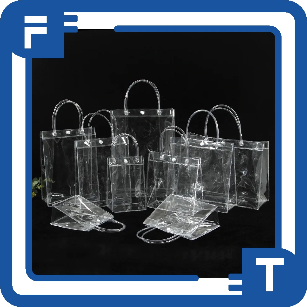 FT Tas Mika PVC Polos | Goodie Bag Hampers | Gift Bag | Goody bag | Godiebag | Tote bag | Totebag | 