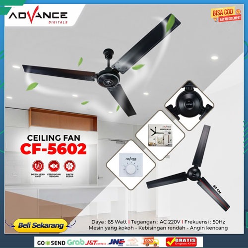 KIPAS ADVANCE BALING-BALING ATAP CEILING FAN CF-5602 ADVANCE PLAFON ori promo