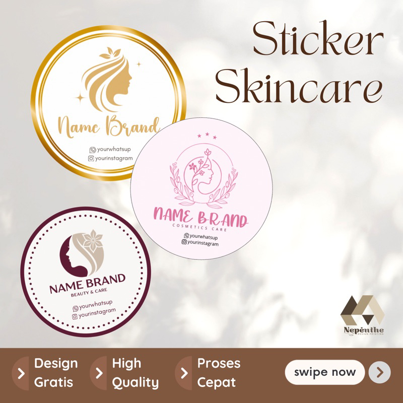 

STIKER SKINCARE / KOSMETIK / STICKER LABEL / STICKER KECANTIKAN