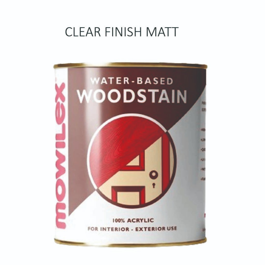 Mowilex Woodstain 1L - Clear Finish Matt