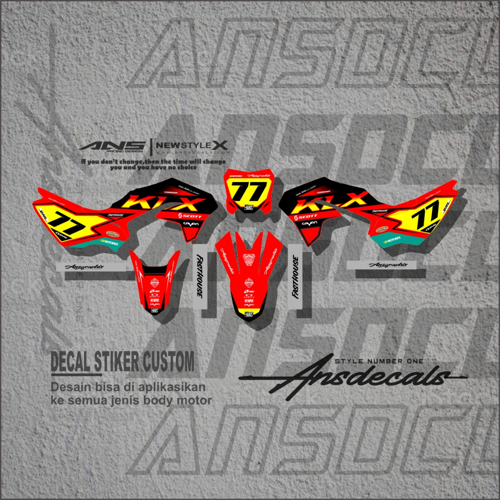 DECAL KLX 230 FREE REQUES DECAL STIKER KLX 230 STIKER KAWASAKI