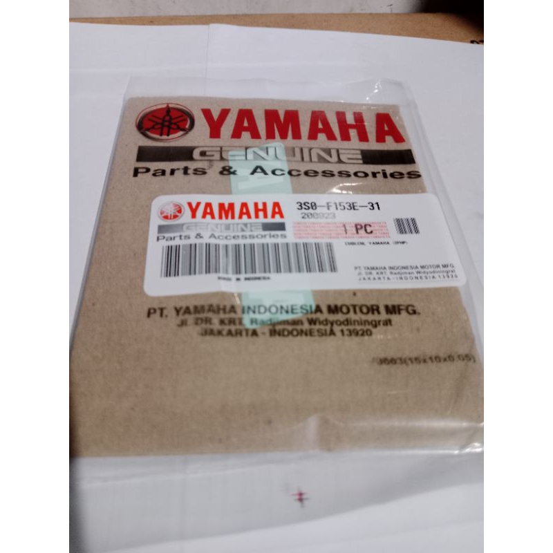 EMBLEM STIKER TULISAN YAMAHA ORIGINAL / 3S0-F153E