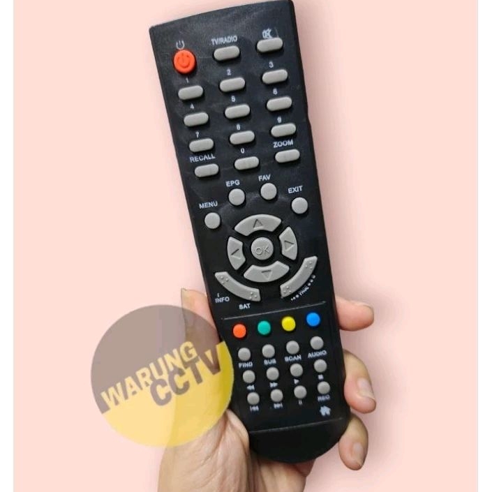 REMOTE SET TOP BOX TANAKA body plastik RECEIVER NUSANTARA HD remot stb tv digital langsung pakai tan