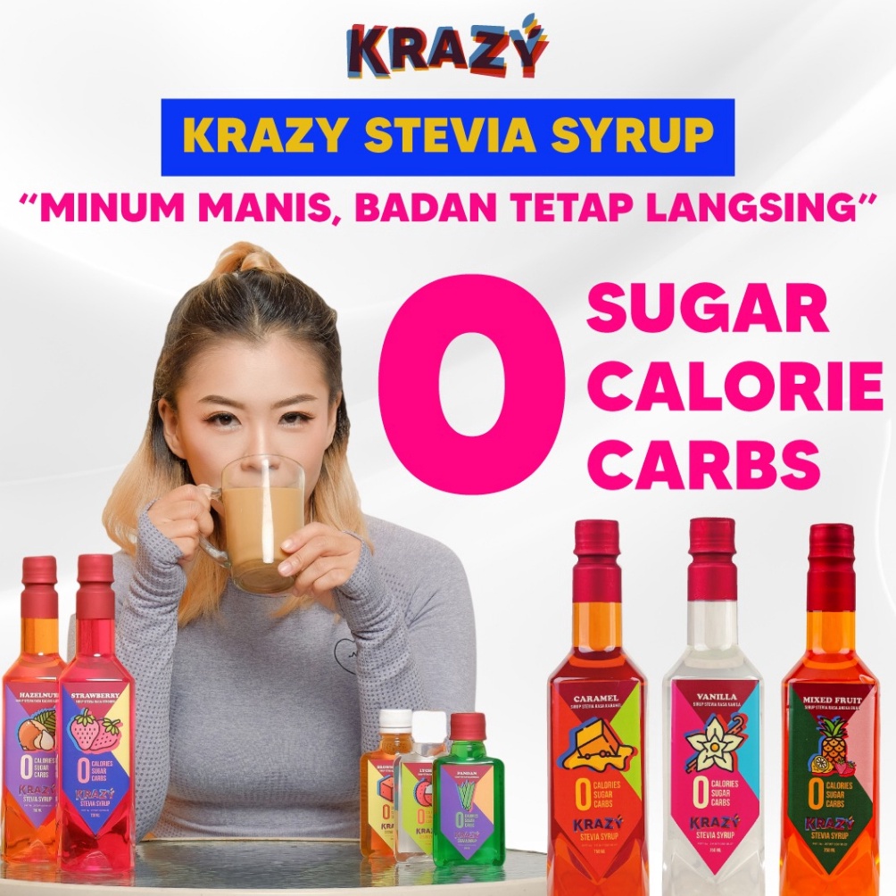 

[℠V78➢] Krazy Stevia Sirup Diet Zero Calorie Keto Syrup [82]
