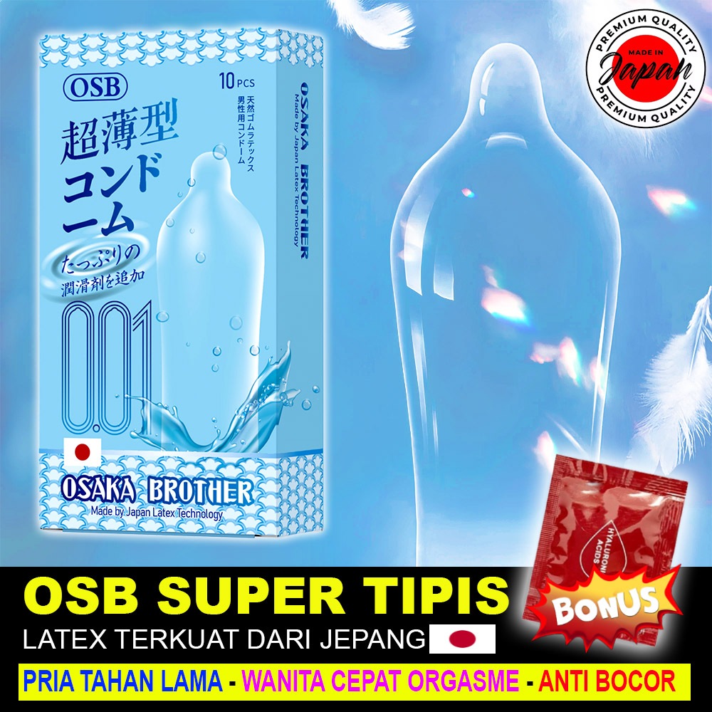 Kondom Super Tipis 001 Kualitas Premium - Condom Ultrathin 001 - OSB Japan Condom