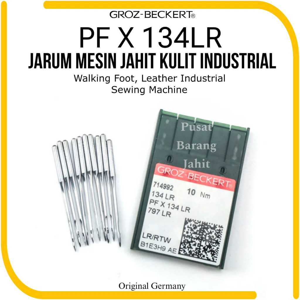 Jarum Jahit Kulit Groz Beckert Needles PFX134LR / PF X 134 LR