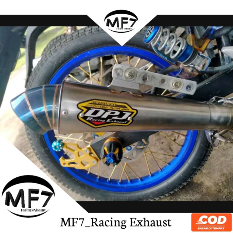 Knalpot Racing KOU/Knalpot DPJ/Knalpot motor bebek 4 tak/ Knalpot motor matic