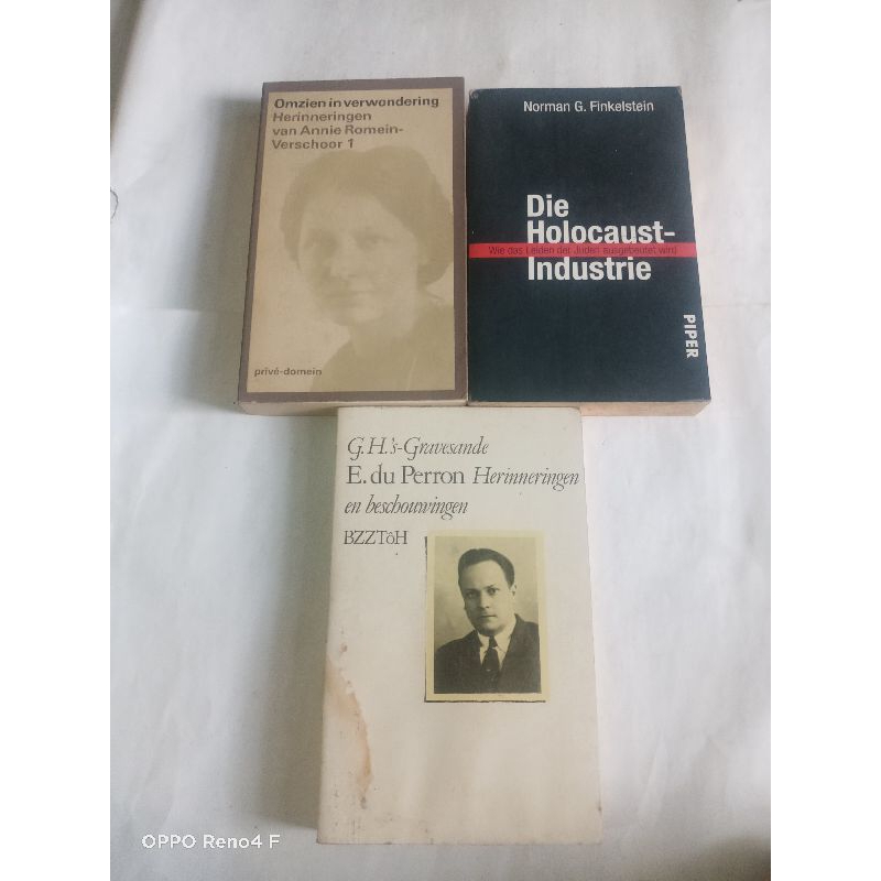 ori OMZIEN IN VERWONDERING, DIE HOLOCAUST INDUSTRIE, E.DU PERRON, HARGA SATUAN STOK DI DESKRIPSI