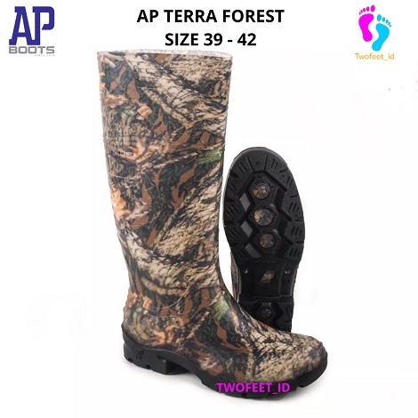 Terkini SEPATU BOOTS TACTICAL BERBURU AP TERRA FOREST - SEPATU BOOTS KARET TERBARU - AP BOOTS TERRA 
