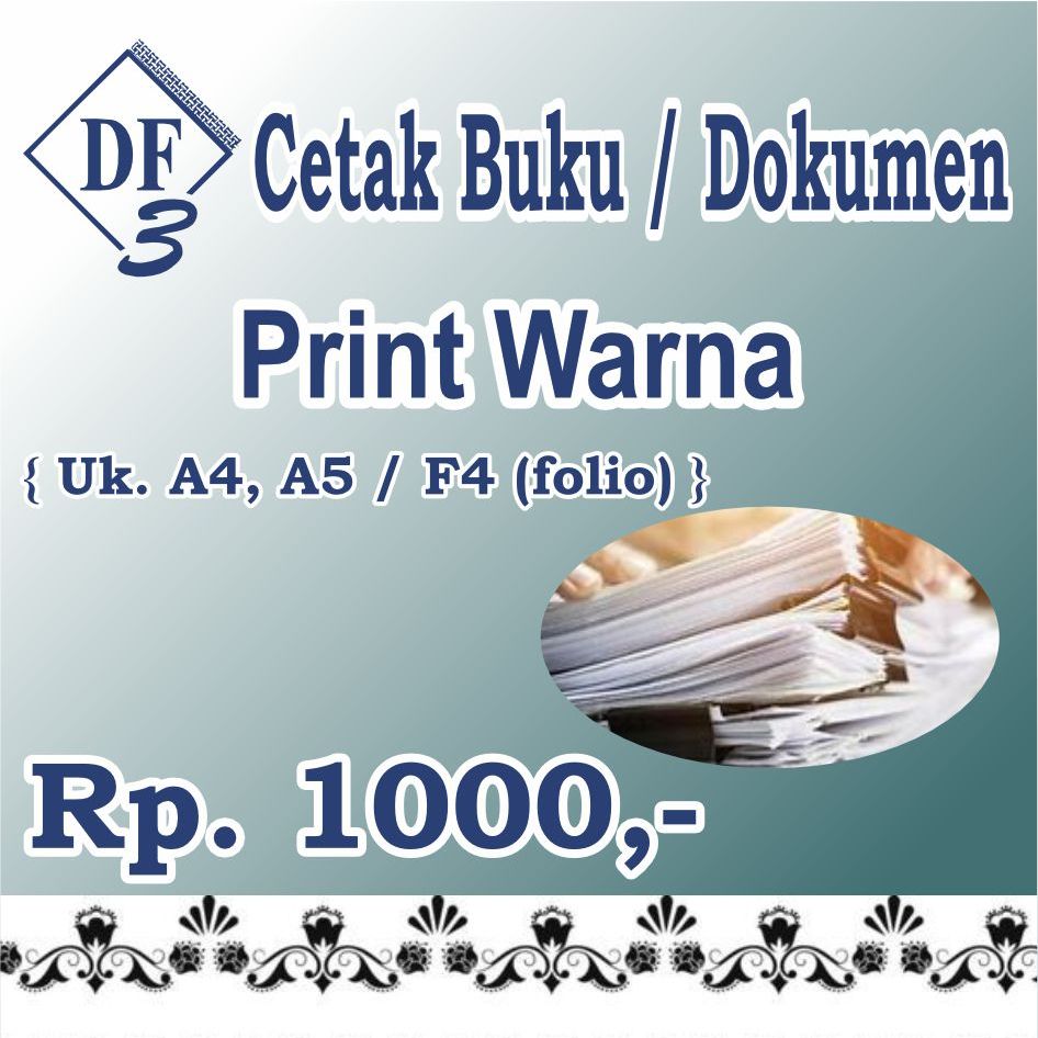 Print Buku / Dokumen Warna