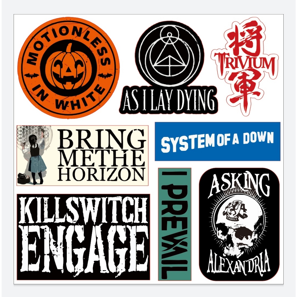 

Sticker Pack Bring Me The Horizon MetalCore Band Miw BMTH
