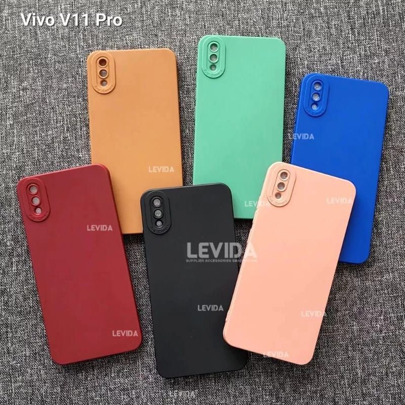 SOFTCASE PRO CAMERA VIVO V11 PRO SLICON MACARON
