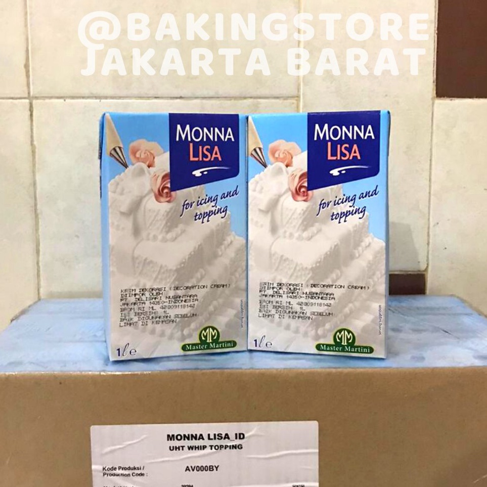 

Stock Banyak Whip Cream Monnalisa 1 Liter / Master Martini