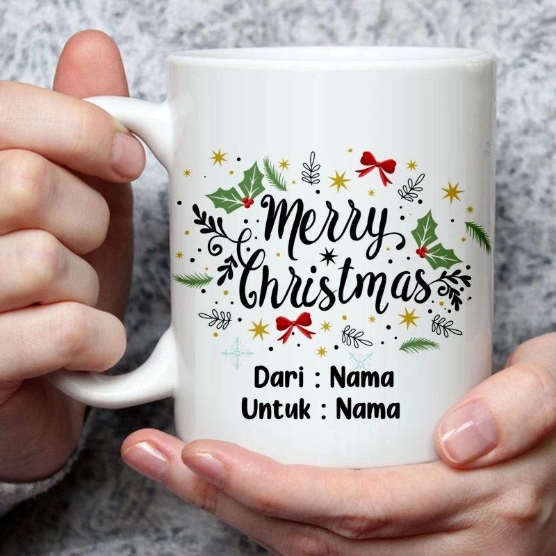 Souvenir Natal/Mug Natal/Gelas Custom/Cangkir
