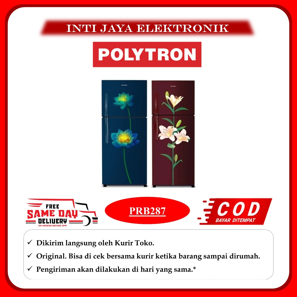 KULKAS POLYTRON 2 PINTU 240 LITER PRB287 240LITER PRB 287