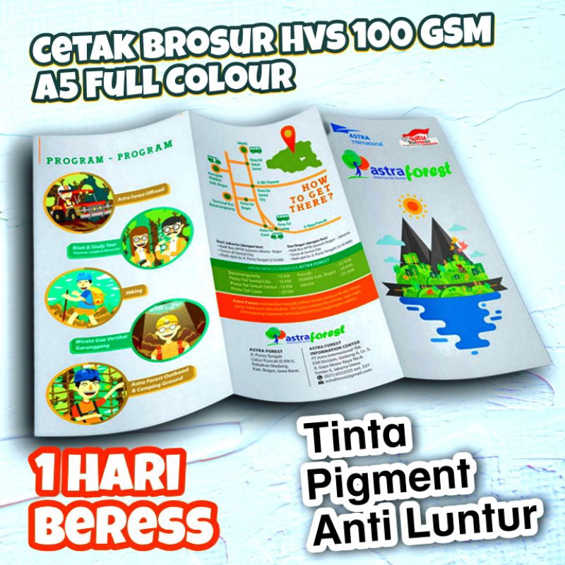 

Cetak brosur HVS 100GSM Ukuran A5