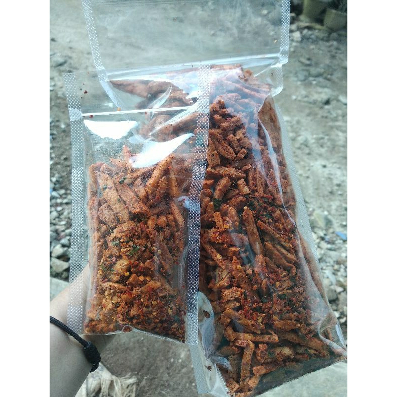 

Basreng Medan Pedas Daun Jeruk Ukuran 1/2 kg