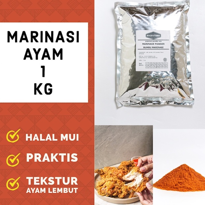 

Terlaris 1 kg Marinasi Fried Chicken