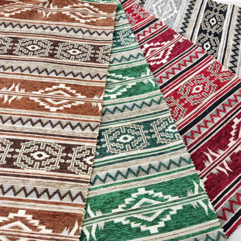 Garansi Terbaik Bahan Kain Chenille Premium Meubel Sofa Lesehan / Jok / Kursi Motif Batik Arab Klasi
