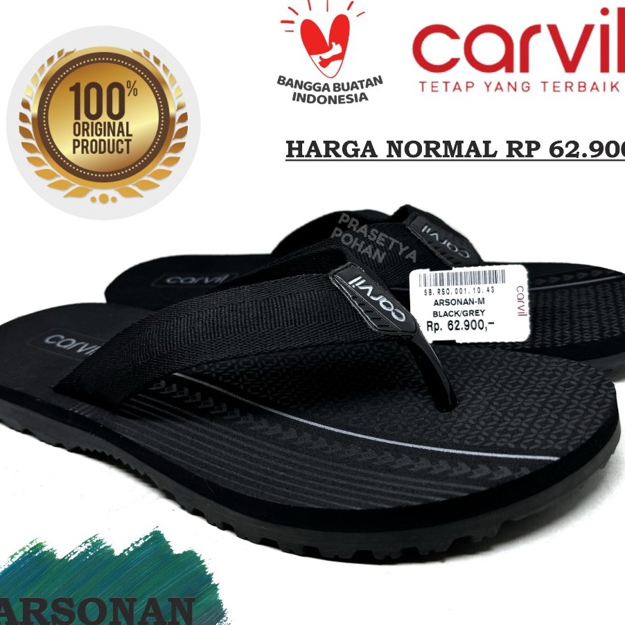 PROMO Sandal Pria Carvil Original Anti Air - Sendal Carvil Trevis.