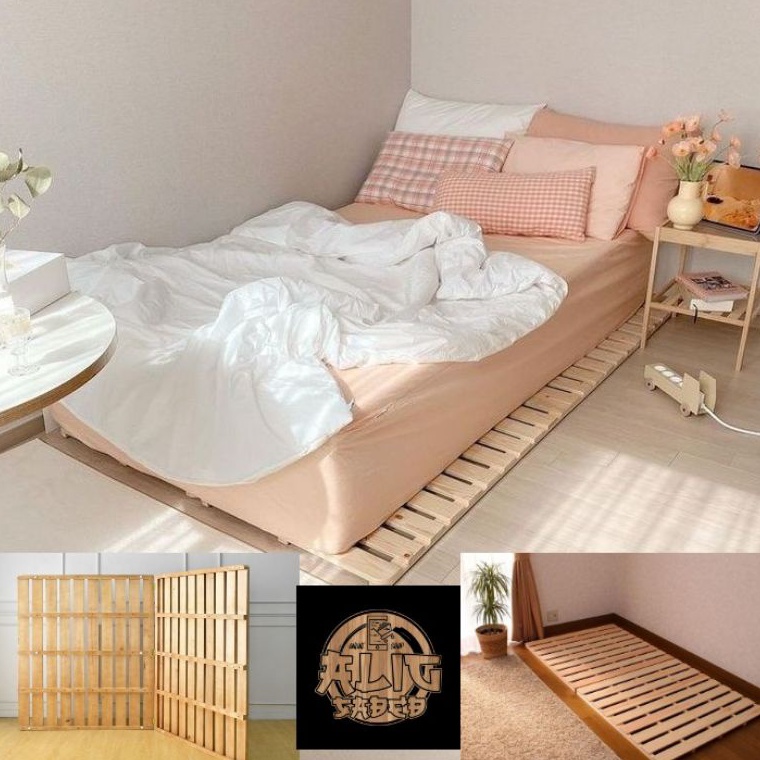 Promo besar Alas Tempat Tidur Palet Kayu Jati Belanda / Dipan Kasur Kayu Palet Jati Belanda / Tataka