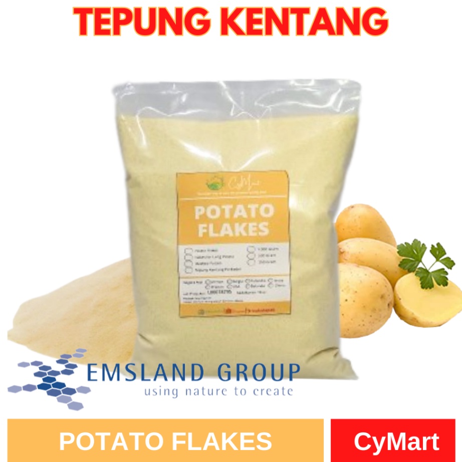 

Dijual Tepung Kentang Potato Flakes Emsland @ 1 KG. Asli impor Jerman Made in Jerman Potatoes Flour Bubuk Kentang