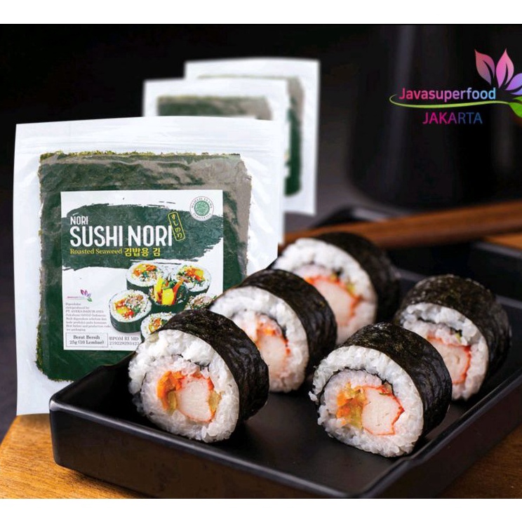 

Stok Banyak Nori sushi isi 50 lembar halal bahan sushi murah rumput laut dried seaweed bento sakao tokinori manjun sushi nori termurah kimbap