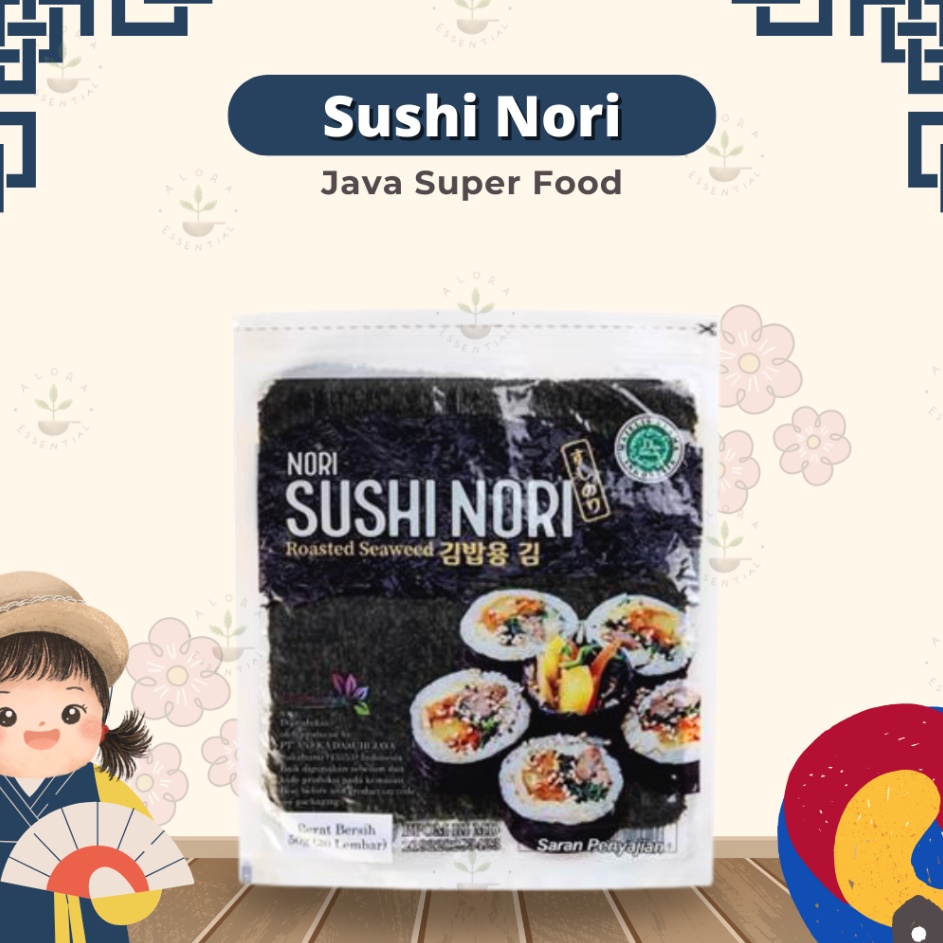 

Diskon Promo JAVA Sushi Nori 10 Lembar - Rumput Laut Kering 10 Lembar Halal