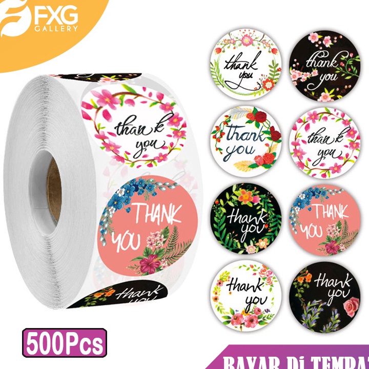 

Produk FXG - 1 Roll 500 PCS Sticker Label Makanan Tulisan Thank You For Your Order I Stiker Packing STC01 ♪↔✴❆