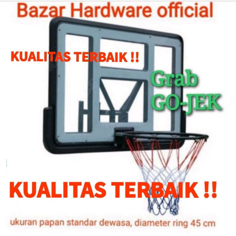 BERWYN RING BASKET BACKBOARD SETT STANDARD INTERNASIONAL