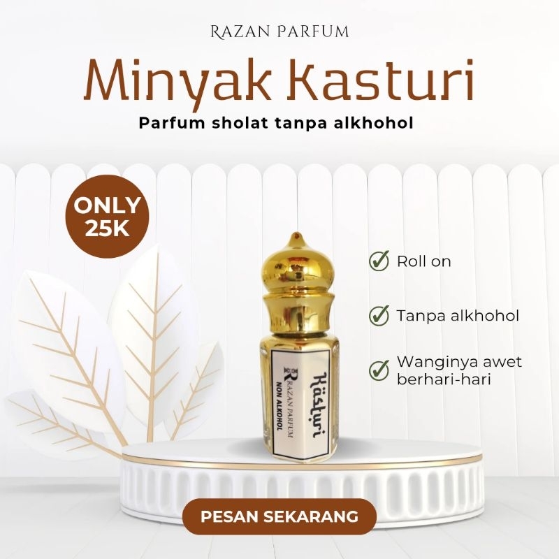 MINYAK KASTURI PARFUM KASTURI parfum sholat murni original