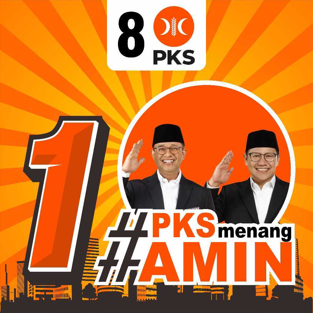 

STIKER VINYL ANIES MUHAIMIN / AMIN CAPRES / PILPRES 2024