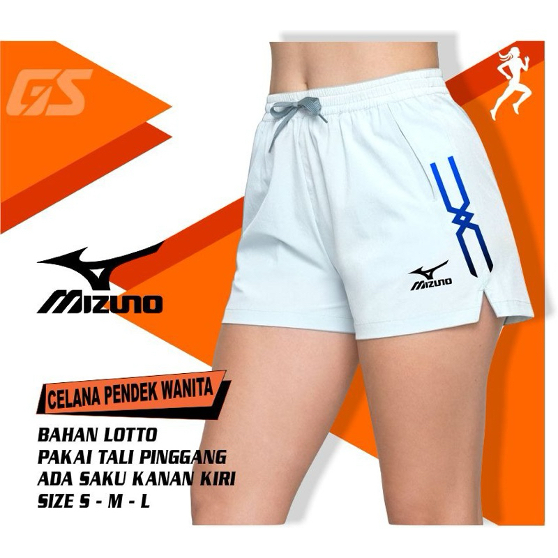Celana voli mizuno wanita celana pendek olahraga voli cewek belah samping