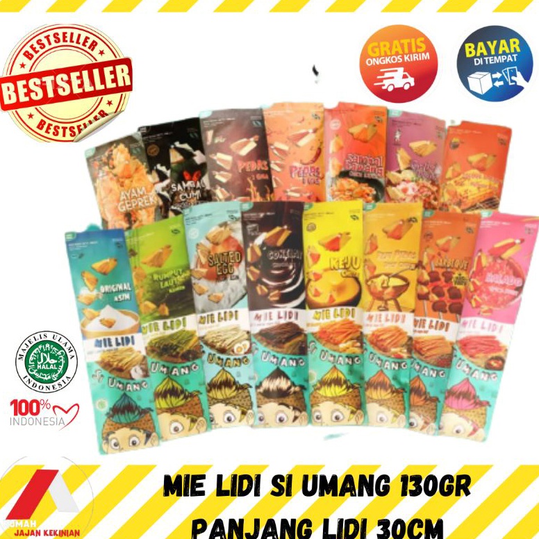 

Disk0n MIE LIDI SI UMANG KEMASAN KERTAS 130gr SALE MURAH BUBBLEWRAP Again