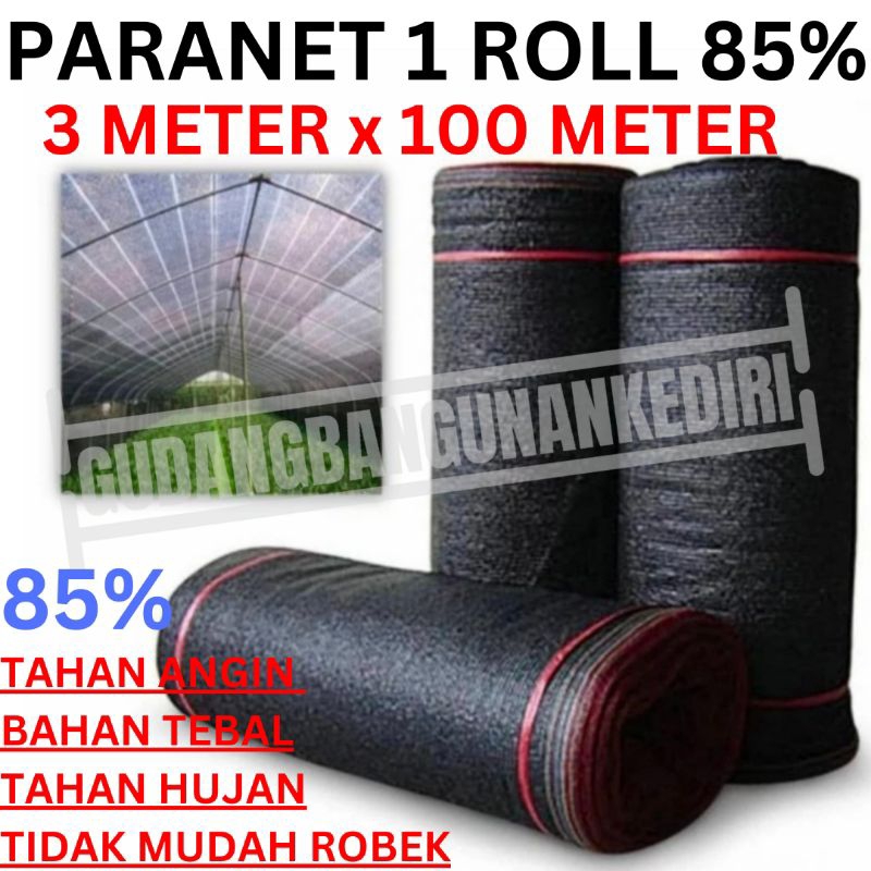 paranet 1 roll 85% 3 meter x 100 meter jaring tanaman