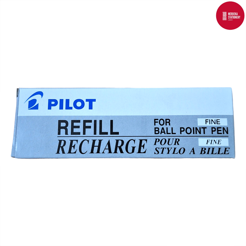 

(ISI 12)Refill/Recharge/Isi/Tinta pulpen/ballpen Pilot Cetekan/Click BPRK-10M RFJS-3 HITAM
