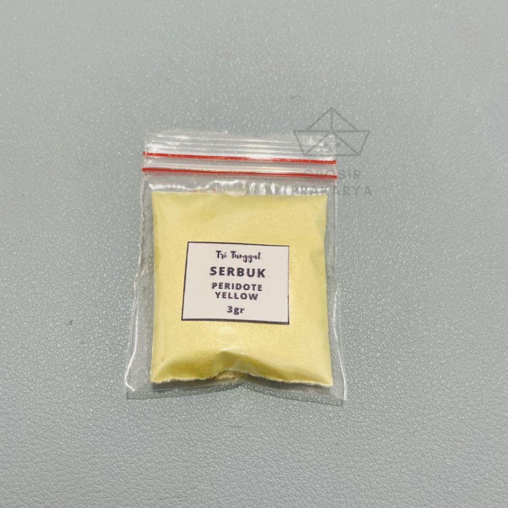 SERBUK Peridote Yellow 3 gr 3gr Metallic Mica Powder Bubuk Halus Emas Perunggu Glitter Powder Bubuk 