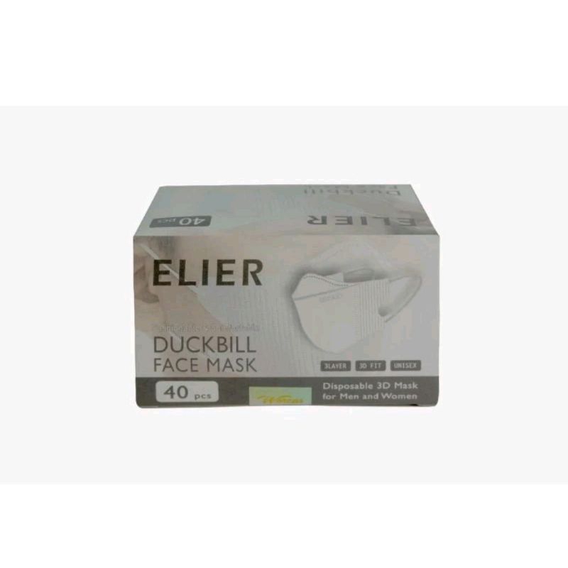 MASKER DUCKBILL ELIER BY BOSON PUTIH ISI 40