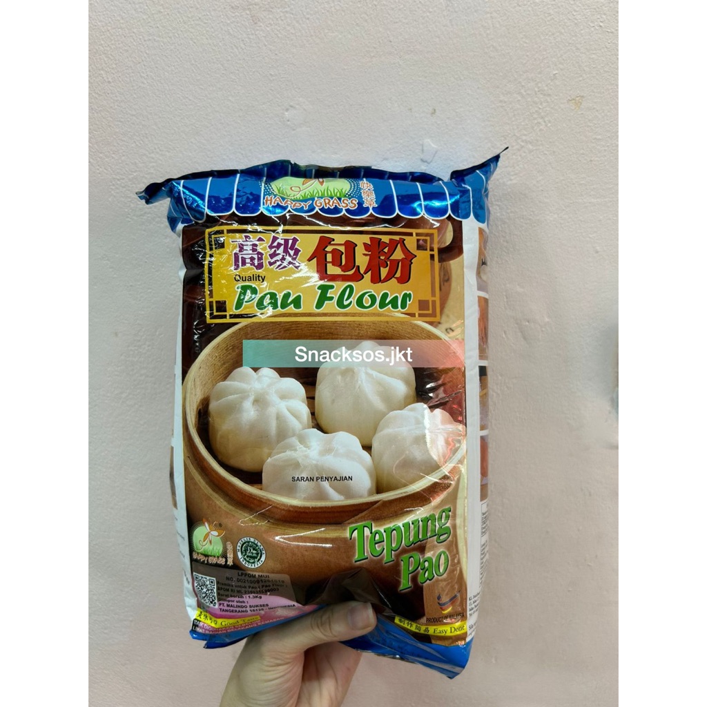 

Happy Grass Pau Flour Premium Wheat Flour/ Tepung Terigu Untuk BakPao